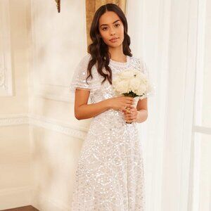 Deco Dot Gloss Ankle Gown (Needle & Thread)